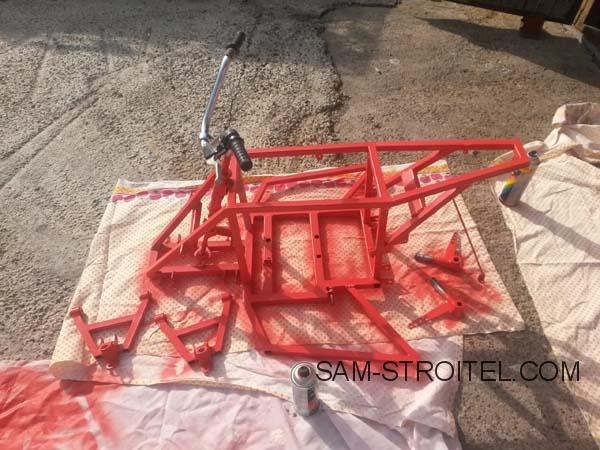 Квадроцикл своими руками с двигателем 6.5 л.с от мотоблока Квадроцикл своими руками с двигателем 6.5 л.с от мотоблока