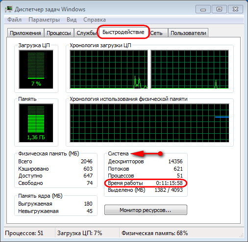  Сколько времени работает компьютер 