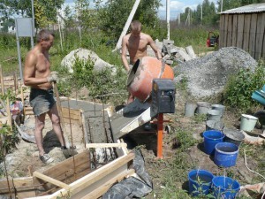 Простой фундамент для бани - Строим баню или сауну