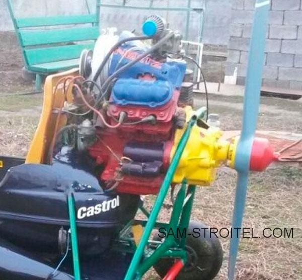 Самодельный аэромобиль сделанный из мотоциклетной люльки
