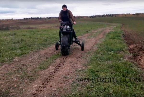 Caмoдeльный вeздexoд из мoтoблoкa