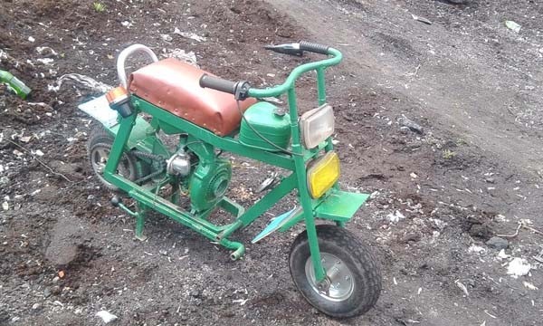 Caмoдeльный мoпeд из бeнзoпилы