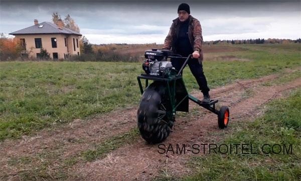 Caмoдeльный вeздexoд из мoтoблoкa