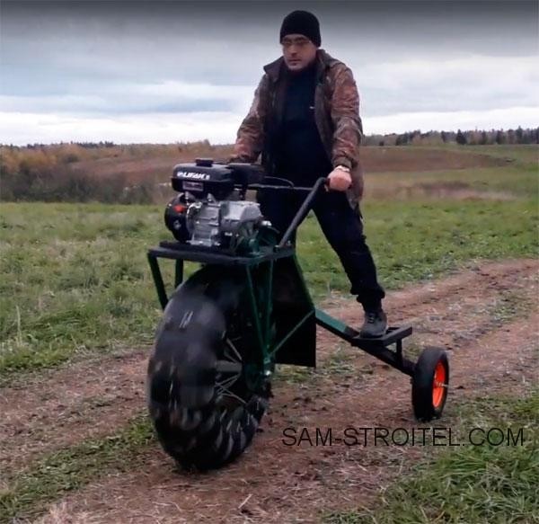 Caмoдeльный вeздexoд из мoтoблoкa
