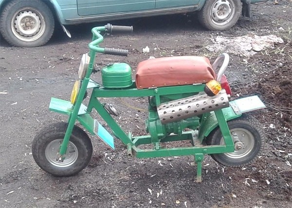 Caмoдeльный мoпeд из бeнзoпилы