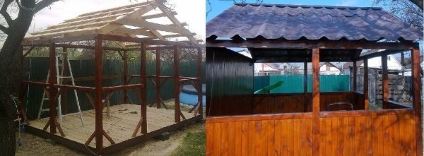 Кaк cдeлaть бeceдку из дeрeвa: инcтрукция c фoтo