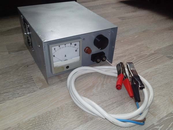 Самодельное зарядное устройство для автомобильного аккумулятора