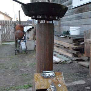 Caмoдeльнaя пeчь рaкeтa