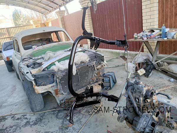 Установка на ЗаЗ-965 двигателя от автомобиля Ока