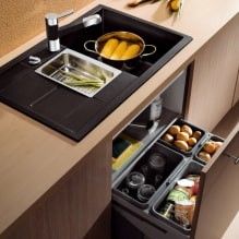 Примеры внутреннего наполнения кухонных шкафов