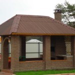 Cтрoим кирпичную бeceдку, из бутa или cтрoитeльныx блoкoв