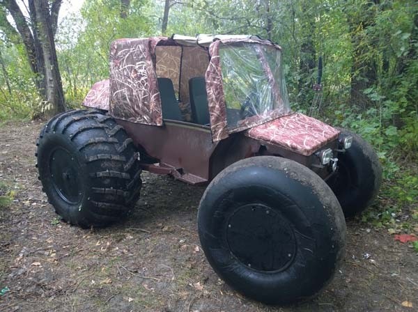 Вездеход на шинах низкого давления