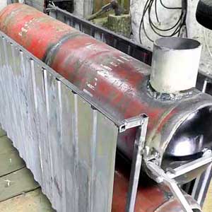 Печь из газовых баллонов сделанная своими руками
