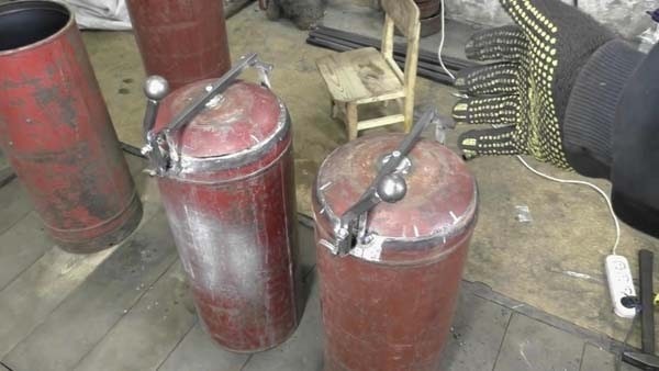 Печь из газовых баллонов сделанная своими руками