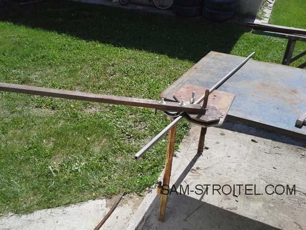 Рычажный трубогиб своими руками из металлолома