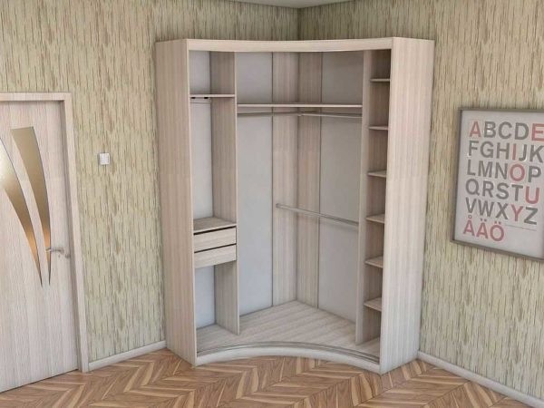 Угловой шкаф купе в гардеробную, спальню, прихожую Угловой шкаф купе в гардеробную, спальню, прихожую
