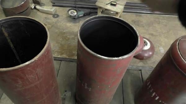 Печь из газовых баллонов сделанная своими руками