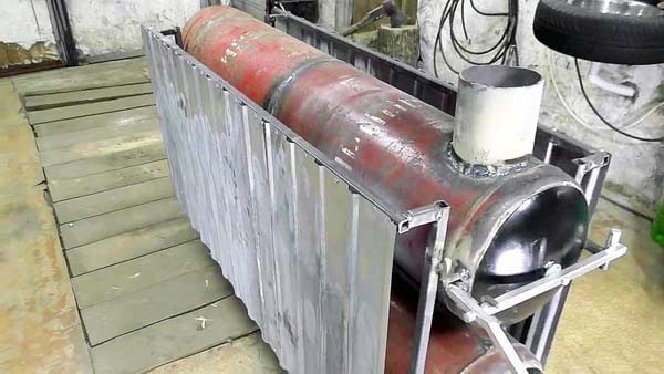 Печь из газовых баллонов сделанная своими руками