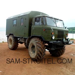 Установил на ГАЗ-66 колёса от трактора Т-150
