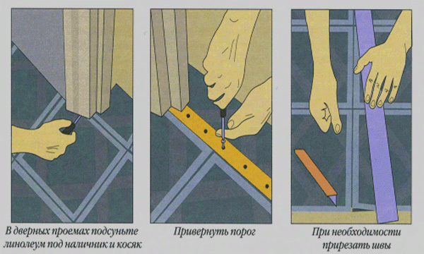 Как постелить линолеум своими руками Как постелить линолеум своими руками