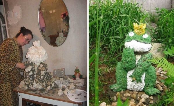 Как сделать фигурки, скульптуры для сада и участка