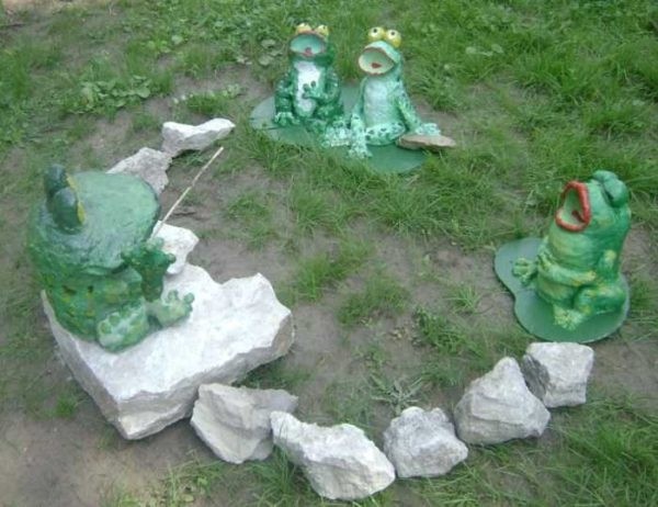 Как сделать фигурки, скульптуры для сада и участка