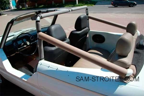 Авто самоделка на базе ЗАЗ-968М с двигателем ВАЗ-2103