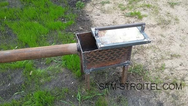 Коптильня холодного копчения из бочки 200 л Коптильня холодного копчения из бочки 200 л