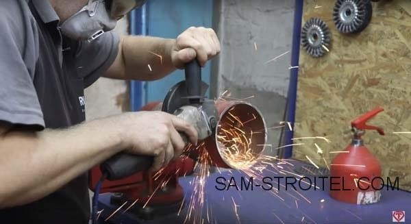 Самодельная печь из огнетушителя