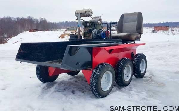 Модернизированный мини вездеход ТС-350