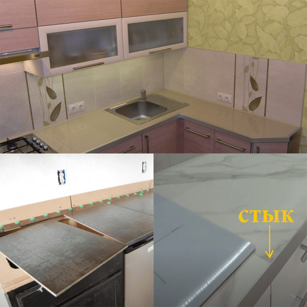 Столешница из керамогранита своими руками