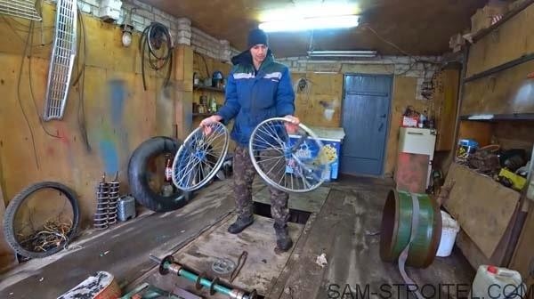 Снегоход из бензопилы своими руками