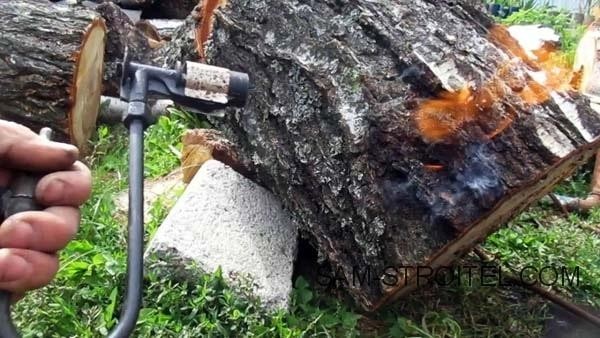 Самодельная газовая горелка из конфорки газовой плиты