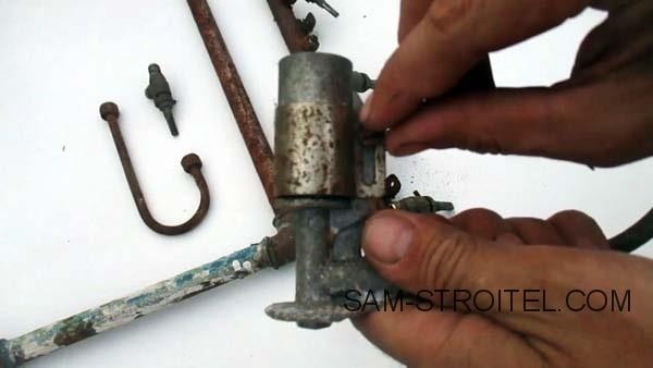 Самодельная газовая горелка из конфорки газовой плиты