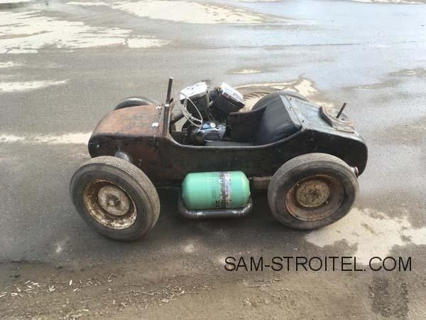 Самодельный мини автомобиль из мотоциклетной люльки