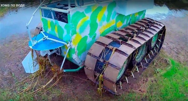 Самодельный гусеничный вездеход «Хома»: фото сборки, видео испытаний Самодельный гусеничный вездеход «Хома»: фото сборки, видео испытаний