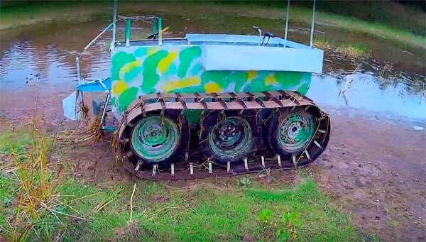 Самодельный гусеничный вездеход «Хома»: фото сборки, видео испытаний Самодельный гусеничный вездеход «Хома»: фото сборки, видео испытаний