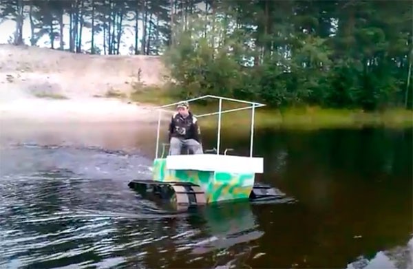Самодельный гусеничный вездеход «Хома»: фото сборки, видео испытаний Самодельный гусеничный вездеход «Хома»: фото сборки, видео испытаний