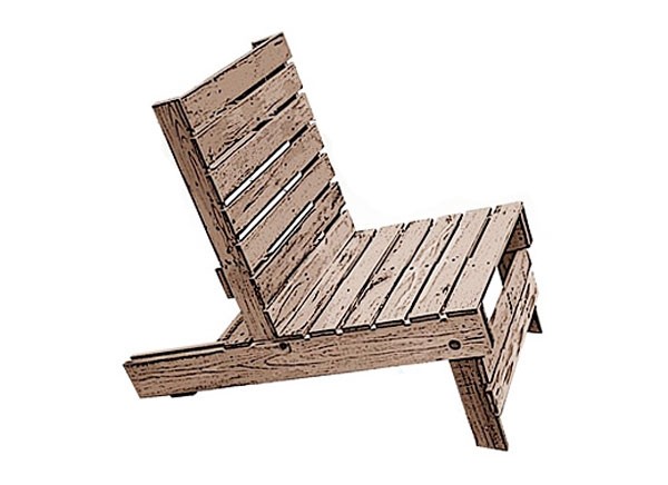Шезлонг из поддонов