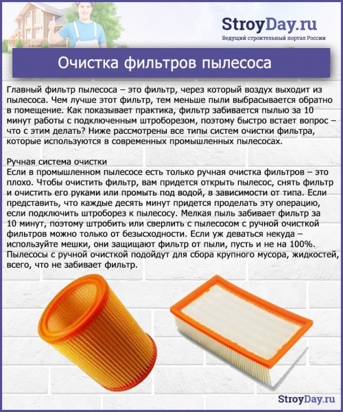 Строительный пылесос &mdash; какой выбрать: особенности и стоимость лучших моделей