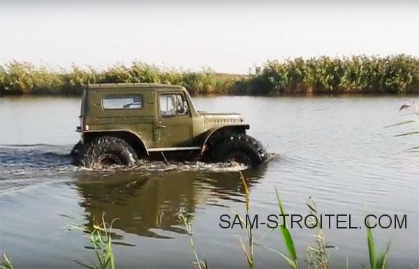 Самодельный вездеход для поездок на охоту, на рыбалку