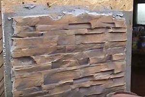 Искусственный камень для внутренней отделки стен: фото-инструкция по изготовлению, цена