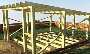 Каркасный гараж своими руками: пошаговая инструкция с фото отчётом Каркасный гараж своими руками: пошаговая инструкция с фото отчётом