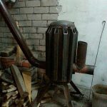 Печь ракетная из баллона Печь ракетная из баллона