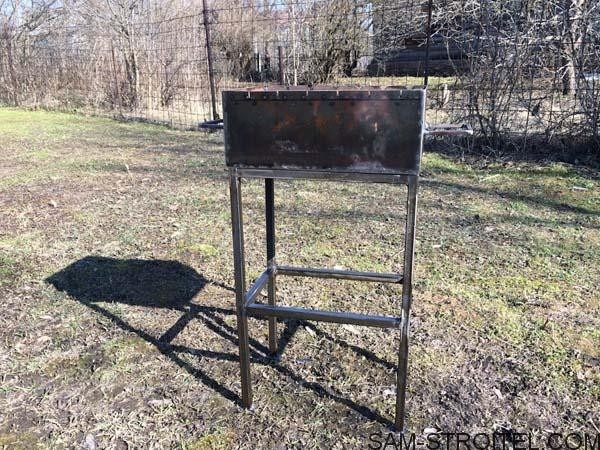 Самодельный мангал из металла: размеры, фото и описание