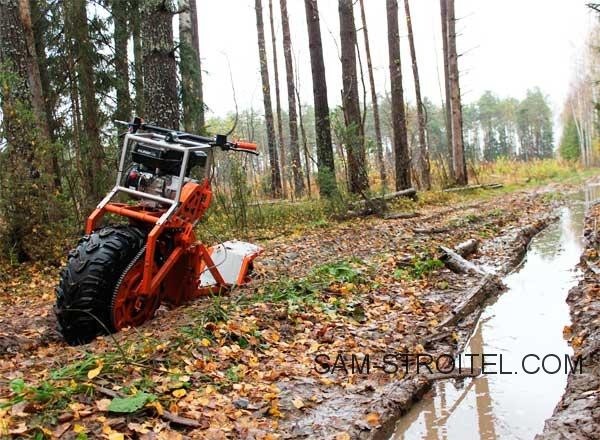Самодельный мотосамокат вездеход из мотоблока Самодельный мотосамокат вездеход из мотоблока