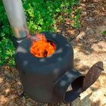 Печь ракетная из баллона Печь ракетная из баллона