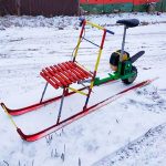 Самодельный монобайк с бензиновым мотором