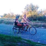 Трехколесный вездеход на шинах низкого давления