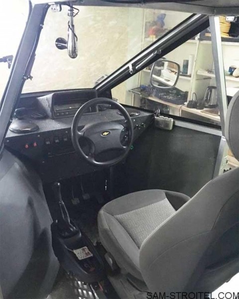 Самодельный вездеход на шинах низкого давления